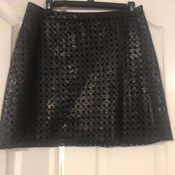 MICHAEL Michael Kors Dresses & Skirts - Michael Kors Black Faux Leather Mini Skirt